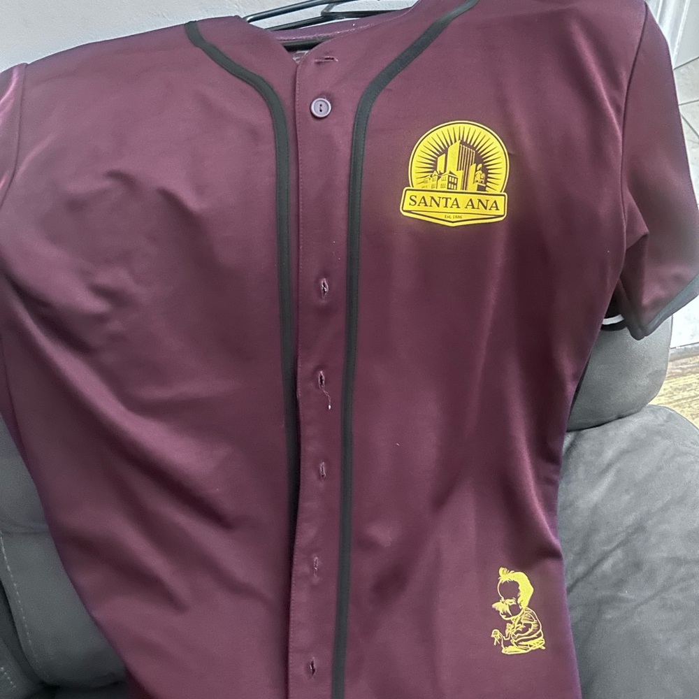 Maroon Men's Baseball Jersey